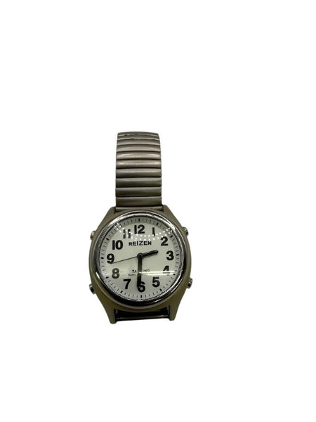 Used Atomic Talking Watch Silver Expandable - The Low Vision Store