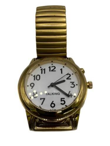 Used Talking Gold Expandable Talking Watch - The Low Vision Store