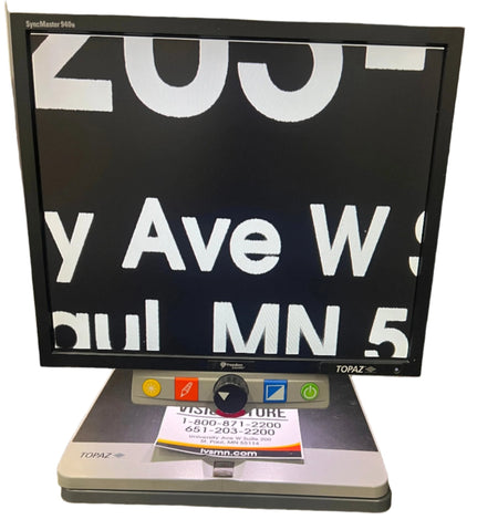 Used Topaz 19" Desktop Video Magnifier - The Low Vision Store