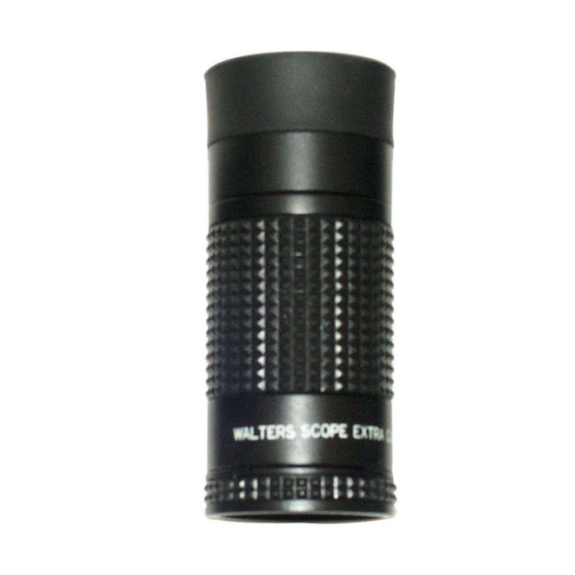 Walters Low Vision 6x16 Monocular showcasing high-quality optics for clear images, includes case and neck strap.