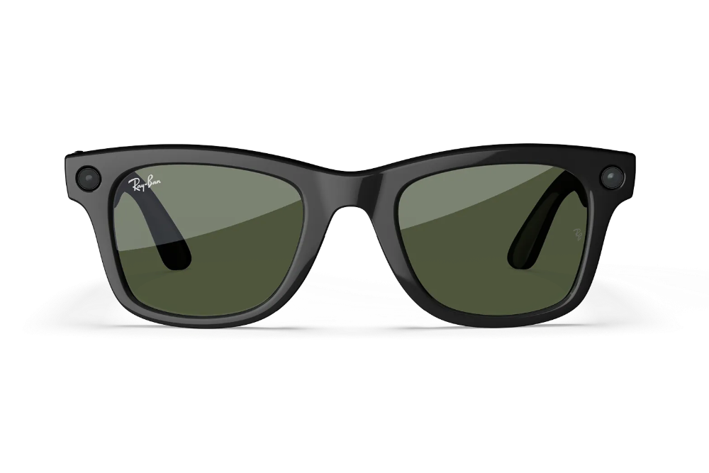Ray-Ban|Meta Wayfarer - Gen 2 Standard Black Frame with G-15 green lenses