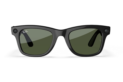 Ray-Ban|Meta Wayfarer - Gen 2 Standard Black Frame with G-15 green lenses