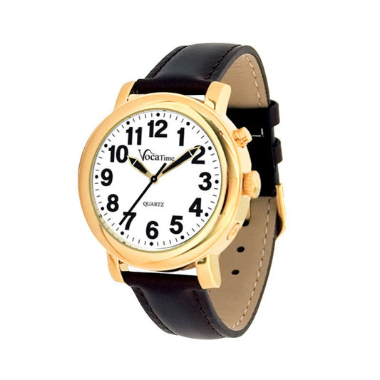 Women's Talking Watch w/ leather band - The Low Vision Store